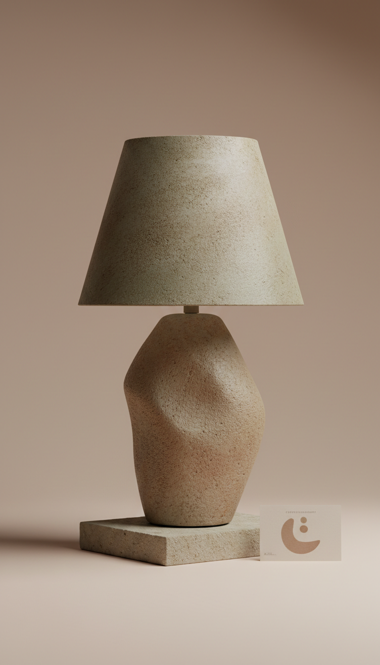 Lampe de table Wabi-Sabi en grès